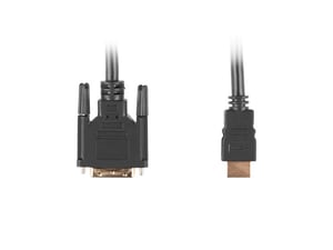 Lanberg CA-HDDV-10CC-0005-BK kabeladapter 0,5 m HDMI typ A (standard) DVI-D svart