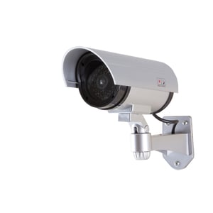 LogiLink SC0204 Dummy Security Camera, Silver, Tubular