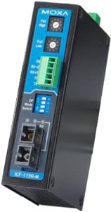 Moxa ICF-1150I-M-SC seriell omvandlare/repeater/isolator RS-232 Fiber (SC)