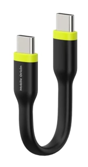 Mobile Origin COMC-USBC-BLK kabel USB 0,1 m 0,48 Gbit/s 60 W Czarny