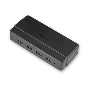 i-tec U3HUB445 USB 3.2 Gen 1 (3.1 Gen 1) Type-B-Hubs und -Konzentratoren, 5000 Mbit/s, schwarz