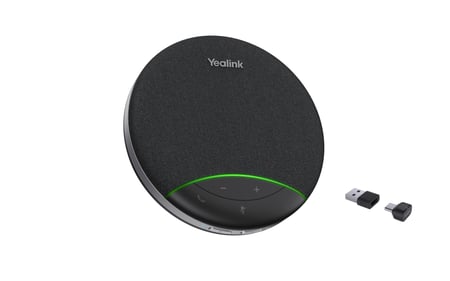 Yealink SP92 with Dongle USB-C/A Speakerphone telefon konferencyjny Uniwersalne USB/Bluetooth Czarny