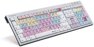Logickeyboard Avid Pro Tools klawiatura USB QWERTZ Niemiecki Czarny, Srebrny