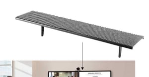 Vivolink VLMPS2 Audio/Video Equipment Shelf, Black Wood
