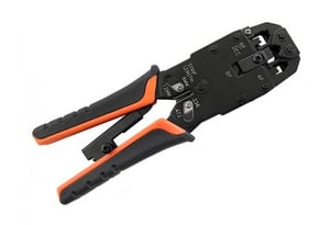 Qoltec 54275 kabelpress Verktyg för kabelsammanfogning Svart, Orange