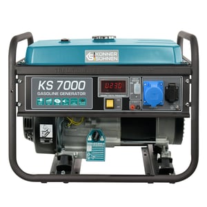 Könner & Söhnen KS 7000 agregat prądotwórczy 5000 W 25 l Benzynowy Czarny, Morski
