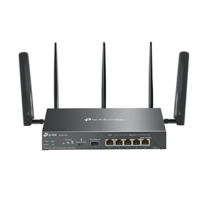 TP-Link Omada ER706W-4G Gigabit-Ethernet-Dualband-WLAN-Router (2.4 GHz/5 GHz) Schwarz