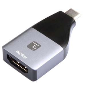 Techly IADAP USBC-HDMI4K externe USB-Grafikkarte 4096 x 2160 px Schwarz, Silber