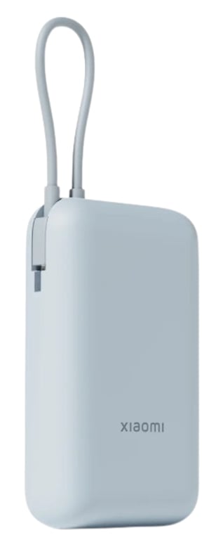 фото Зовнішній акумулятор (павербанк) Xiaomi 10000mAh 22.5W Integrated Cable Blue (BHR9073GL)