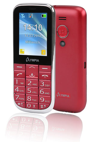 Olympia Joy II 6,1 cm (2,4") 64 g Röd Kamera i telefonen