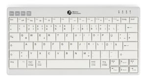 BakkerElkhuizen UltraBoard 950 V2 tangentbord för hemmabruk, USB + Bluetooth, QWERTY, brittisk engelska, mörkgrå, ljusgrå