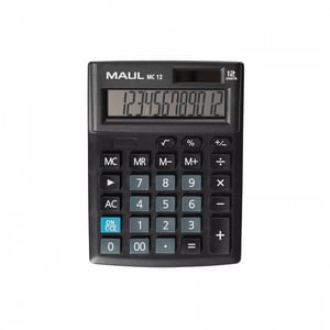 MAUL MC 12 fickkalkylator Kalkylatorns display Svart