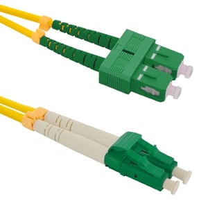 Qoltec 54036 InfiniBand/Fiber Optic Cable, 2 m, SC/LC, Yellow