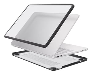 4smarts 541838 torba na laptop 33 cm (13") Futerał Czarny, Półprzezroczysty