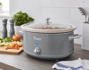 Swan SF17031GRN 6.5 L 320 W Slow Cooker, Gray