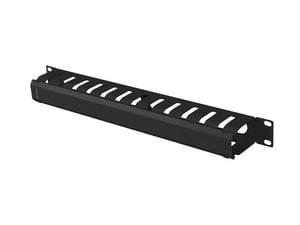 Lanberg AK-1704-B kabelorganiserare för rack, kabelskena, svart, 1 st.