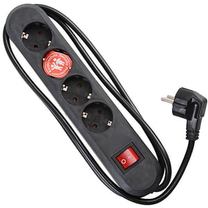 Bachmann Smart Schwarz 4 x Netzsteckdose 1,5 m