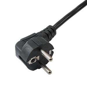 Akyga Power Cord AK-NB-01A for notebooks, IEC C5, 250V/50Hz, 1.5 m, Black, CEE7/7, C5 panel
