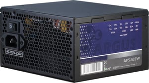 Inter-Tech Argus APS moduł zasilaczy 520 W 20+4 pin ATX ATX Czarny