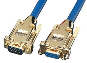 Lindy Premium Gold VGA 3.0m VGA Cable (D-Sub) Blue