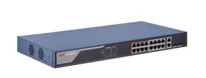 Hikvision DS-3E1318P-EI przełącznik sieciowy Zarządzany Fast Ethernet (10/100) Obsługa PoE 1U Niebieski