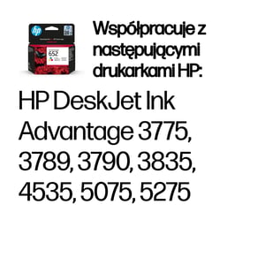 HP Oryginalny wkład atramentowy 652 Ink Advantage, trójkolorowy