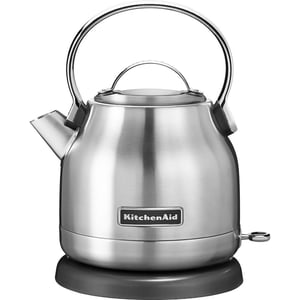 KitchenAid 5KEK1222ESX vattenkokare 1,25 l 2200 W Svart, Rostfritt stål