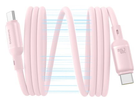 Baseus P10376800411-00 kabel USB 1 m USB C 240 W Różowy