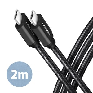 Axagon BUCM3-CM20AB USB-Kabel USB 3.2 Gen 1 (3.1 Gen 1) 2 m USB-C Schwarz