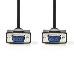 Nedis CCGP59000BK20 2 m VGA (D-Sub) Cable, Black