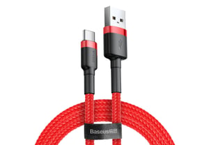 Baseus Cafule USB-Kabel USB 2.0 2 m USB A USB C 0,48 Gbit/s Rot