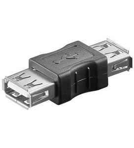 Microconnect USBAFAF USB-A-Adapter, schwarz