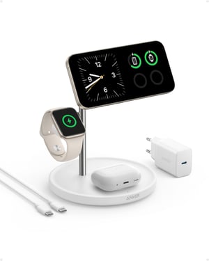 Anker MagGo Uniwersalne Biały USB Bezprzewodowe ładowanie Szybkie ładowanie Wewnętrzna