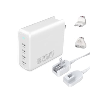 4smarts 545200 ładowarka do urządzeń przenośnych Laptop, Przenośna konsola do gier, Smartfon, Smartwatch, Tablet, Uniwersalne Biały Prąd przemienny Szybkie ładowanie Wewnętrzna