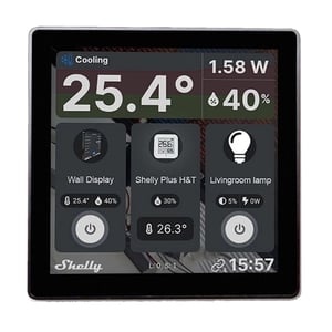 Shelly Wall Display Wireless Black