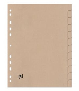 Oxford 100204955 Beige Cardboard Divider, 12-pack