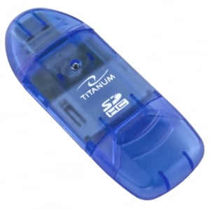 TITANUM TA101B czytnik kart USB 2.0 Niebieski