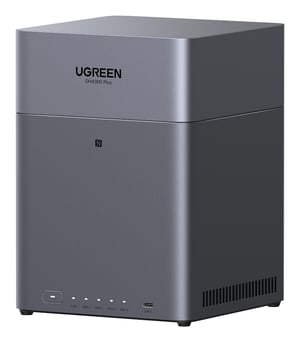 Ugreen DH4300 Plus NAS Mini Tower 8 GB LPPDDR4X UGOS Pro Grau