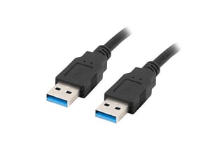 Lanberg CA-USBA-30CU-0010-BK USB 3.2 Gen 1 (3.1 Gen 1) Cable, 1 m, Black