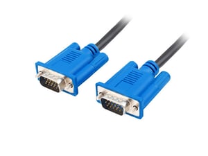 Lanberg CA-VGAC-10CU-0018-BK VGA-kabel 1,8 m VGA (D-Sub) Svart, Blå