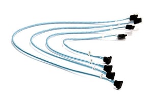 Supermicro 4 x Rundkabel SATA 0,56 m Schwarz, Blau, Weiß