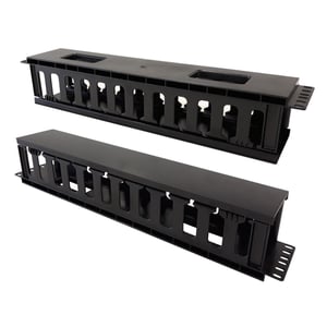 Techly I-CASE CABLE-FR2 Rack Parts Cable Management Panel