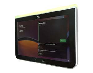 AudioCodes RX PANEL Touch Scheduler för Microsoft T – System för hantering av videokonferenstjänster Svart