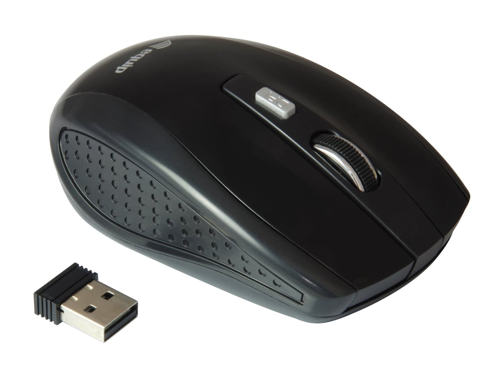 Equip 245104 myszka Podróżniczy Oburęczny RF Wireless Optyczny 1600 DPI