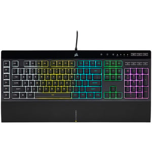 Corsair K55 RGB PRO Gaming-Tastatur USB QWERTY US-Englisch Schwarz
