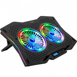 Inca INC-606TGS Laptop Cooling Pad, 45.7 cm (18"), 1200 RPM, Black