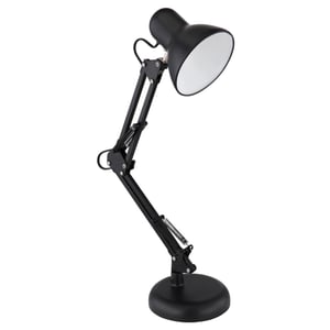 RealPower 463604 E27 40 W LED Table Lamp, Black