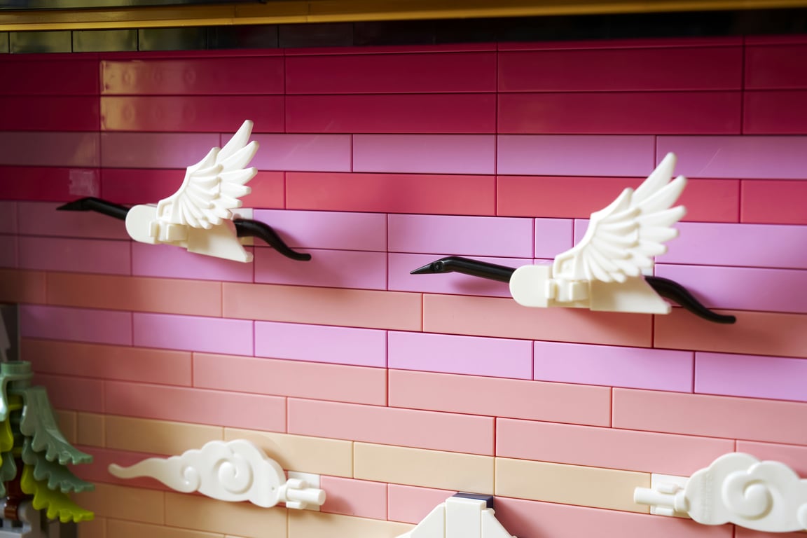 LEGO ART Japoński krajobraz z kwitnącą wiśnią