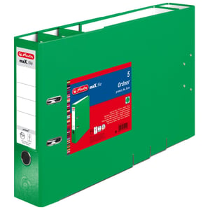 Herlitz 11416294 5-sheet document box. Green polypropylene (PP)