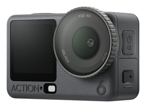 DJI Osmo Action 6 Standard Combo – Sportkamera mit 38 MP, 4K Ultra HD, CMOS-Sensor (25,4 / 1,1 mm (1 / 1,1")), WLAN, 149 g